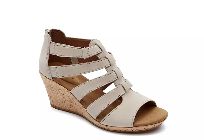 Rockport Womens Briah Gladiator Sandal - Taupe