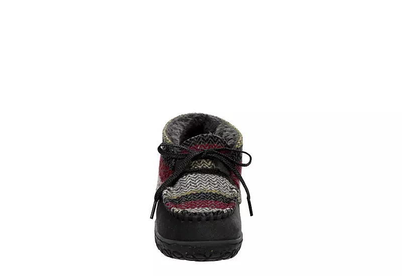 Minnetonka Womens Jenn Bootie Slipper - Dark Grey - Image 3