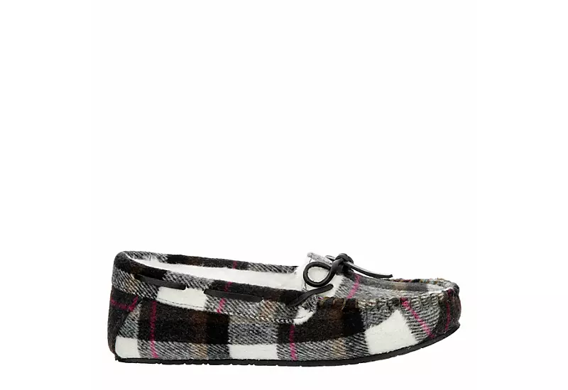 Minnetonka Womens Marj Moc Slipper - Plaid - Image 2