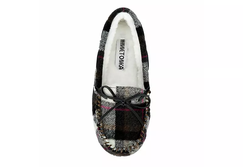 Minnetonka Womens Marj Moc Slipper - Plaid - Image 6