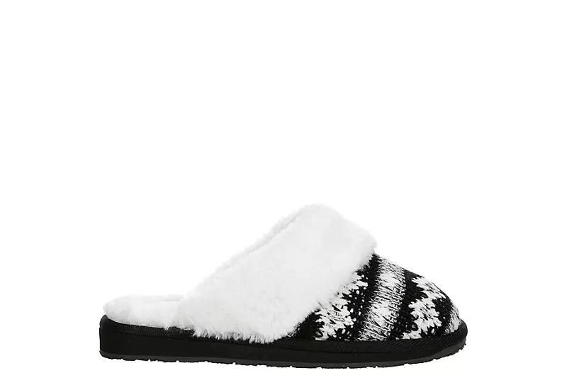 Minnetonka Womens Twyla Scuff Slipper - Black - Image 2