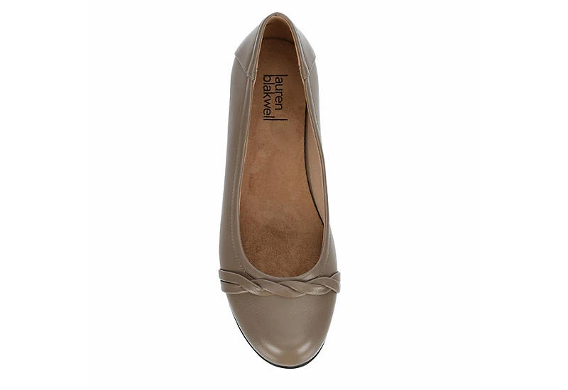 Lauren Blakwell Womens Eliana Flat - Taupe - Image 6