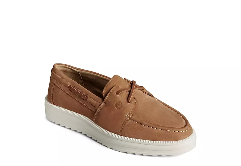 Sperry Womens Cruise Plushstep Boat Shoe - Tan