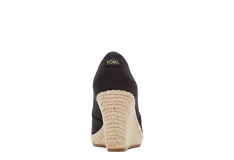 Toms Womens Michelle Wedge - Black - Image 3