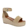 Michael By Michael Shannon Womens Bridgette Wedge Sandal - Tan