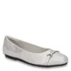 Easy Street Womens Asher Flat - Silver