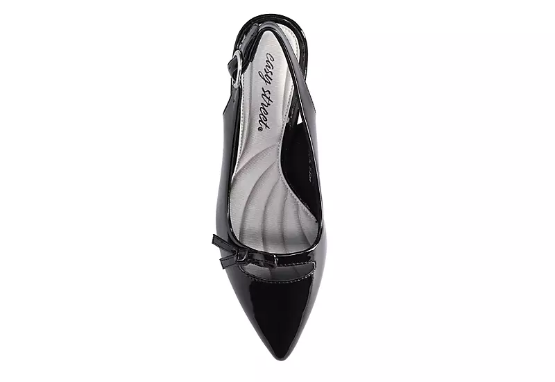 Easy Street Womens Emerin Slingback Pump - Black - Image 6