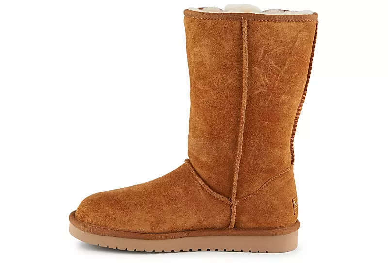 Koolaburra By Ugg Womens Victoria Tall Fur Boot - Rust - Image 4