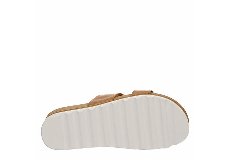 Reef Womens Banded Horizon Hi Slide Sandal - Tan - Image 7