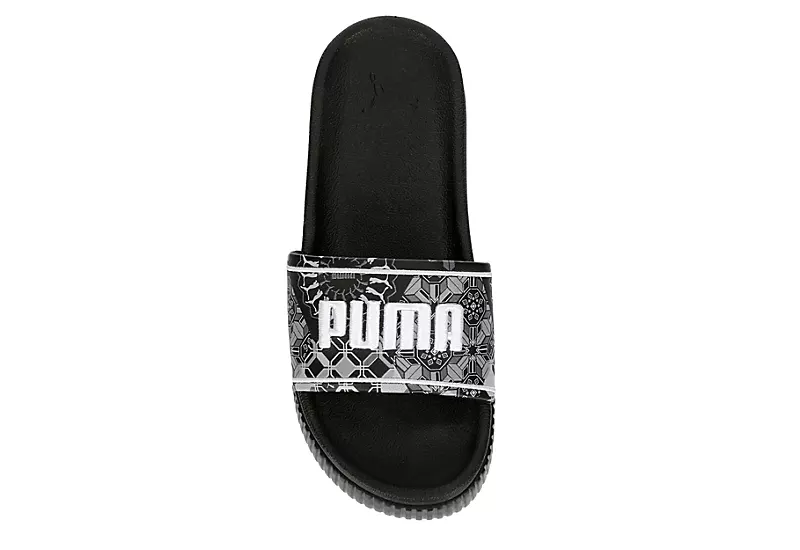 Puma Womens Platform Slide Zellige Sandal - Black - Image 6