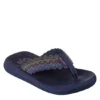 Skechers Womens Asana Flip Flop Sandal - Navy