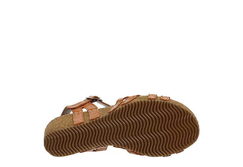 Bjorndal Womens Lily Wedge Sandal - Tan - Image 7