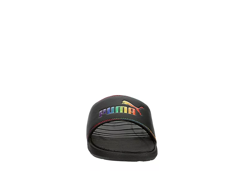 Puma Womens Cool Cat Rainbow Slide Sandal - Black - Image 3