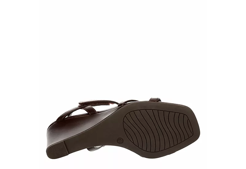 Michael By Michael Shannon Womens Lulu Wedge Sandal - Espresso - Image 7