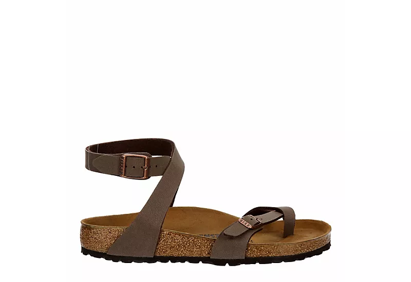 Birkenstock Womens Yara Footbed Sandal - Brown - Image 2