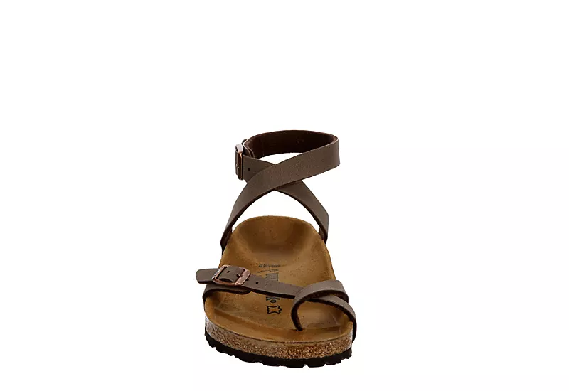 Birkenstock Womens Yara Footbed Sandal - Brown - Image 3