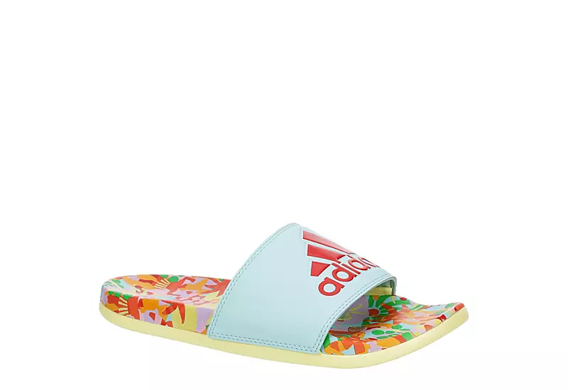 Adidas Womens Adilette Comfort Slide Sandal - Aqua