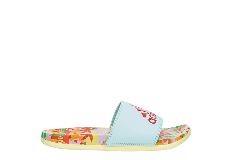 Adidas Womens Adilette Comfort Slide Sandal - Aqua - Image 2