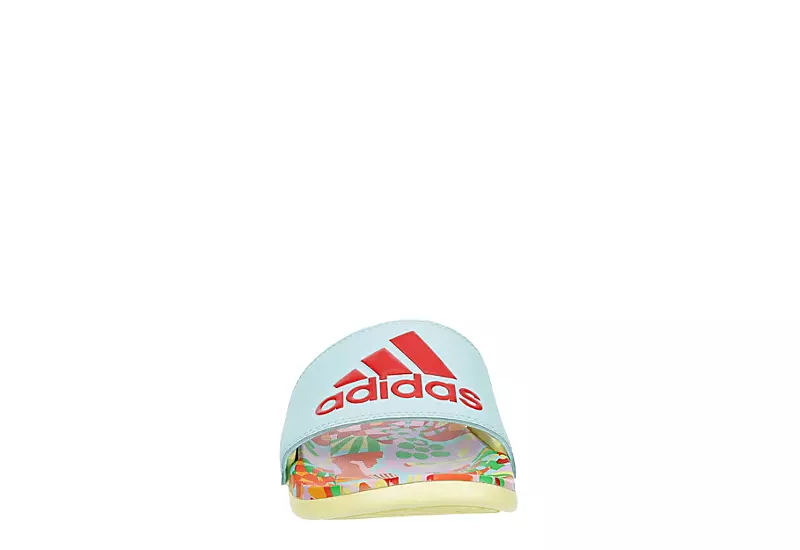 Adidas Womens Adilette Comfort Slide Sandal - Aqua - Image 3