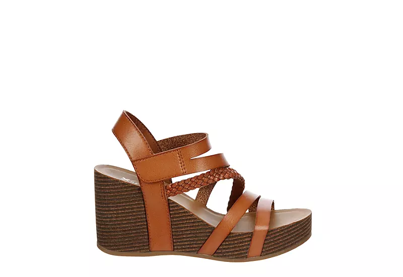 Xappeal Womens Maggy Wedge Sandal - Cognac - Image 2