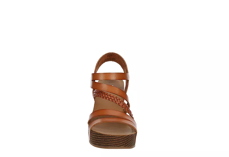 Xappeal Womens Maggy Wedge Sandal - Cognac - Image 3