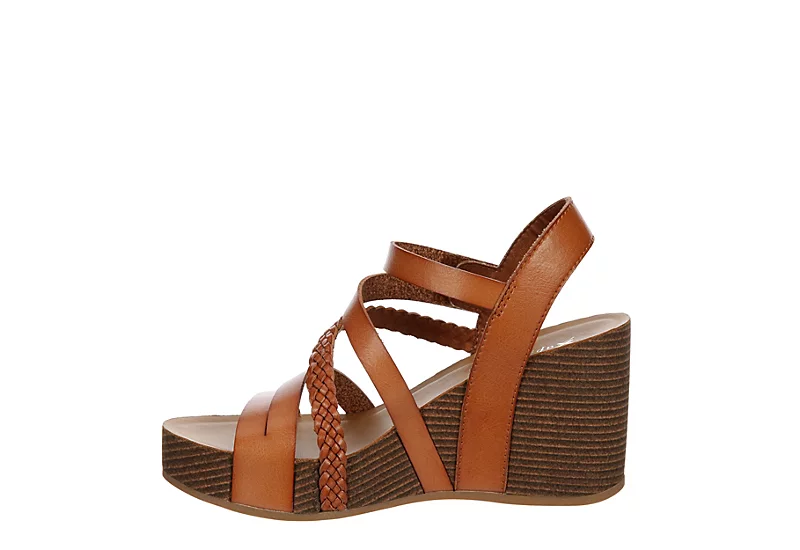 Xappeal Womens Maggy Wedge Sandal - Cognac - Image 4