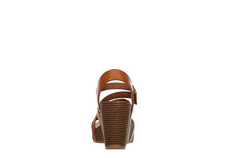 Xappeal Womens Maggy Wedge Sandal - Cognac - Image 5