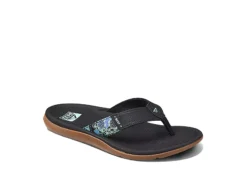 Reef Womens Santa Ana Flip Flop Sandal - Black