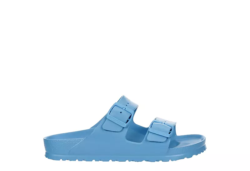 Birkenstock Womens Arizona Essentials Slide Sandal - Light Blue - Image 2