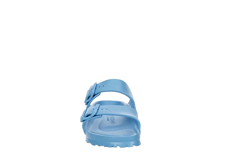 Birkenstock Womens Arizona Essentials Slide Sandal - Light Blue - Image 3