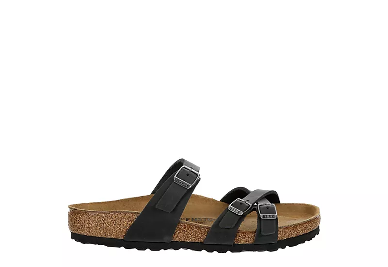 Birkenstock Womens France Footbed Sandal - Black - Image 2