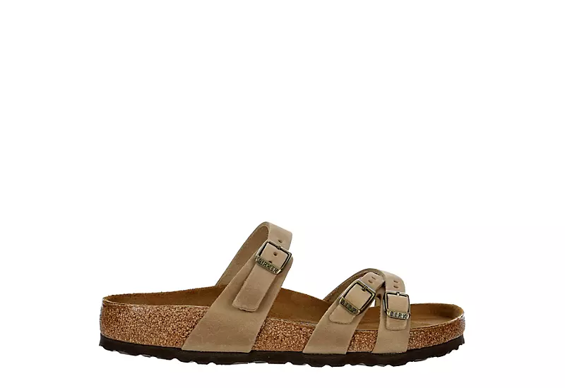 Birkenstock Womens France Footbed Sandal - Brown - Image 2