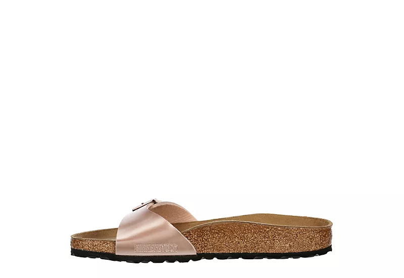 Birkenstock Womens Madrid Footbed Sandal - Rose Gold - Image 4