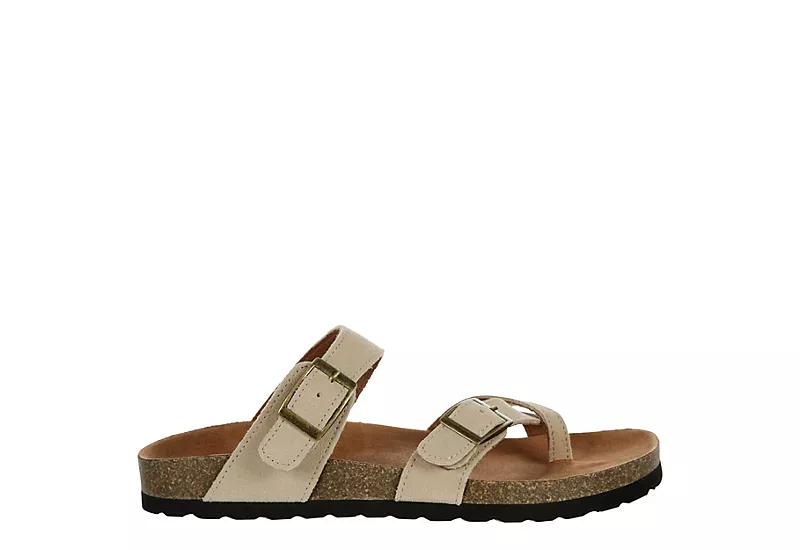 White Mountain Womens Gracie Footbed Sandal - Tan - Image 2