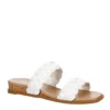 Michael By Michael Shannon Womens Patrice Wedge Sandal - White