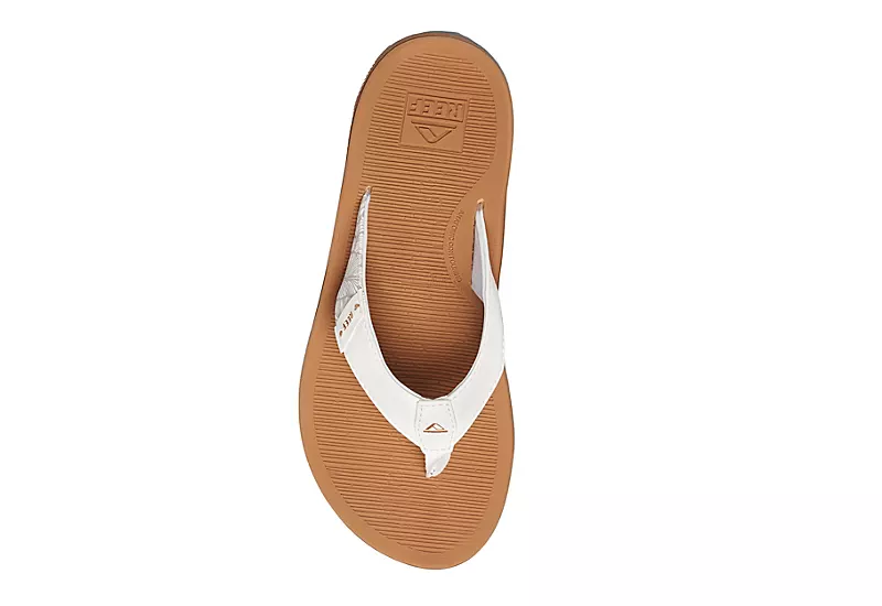 Reef Womens Santa Ana Flip Flop Sandal - White - Image 4