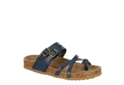 Bjorndal Womens Sami Footbed Sandal - Navy