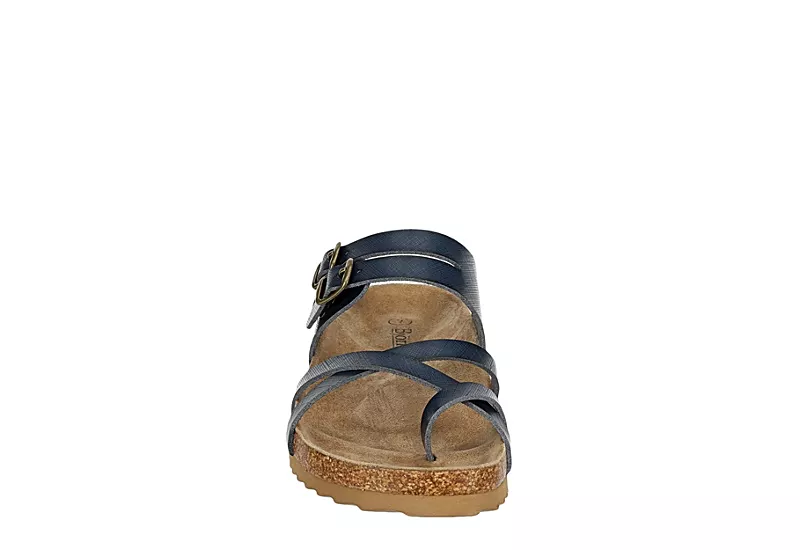 Bjorndal Womens Sami Footbed Sandal - Navy - Image 3