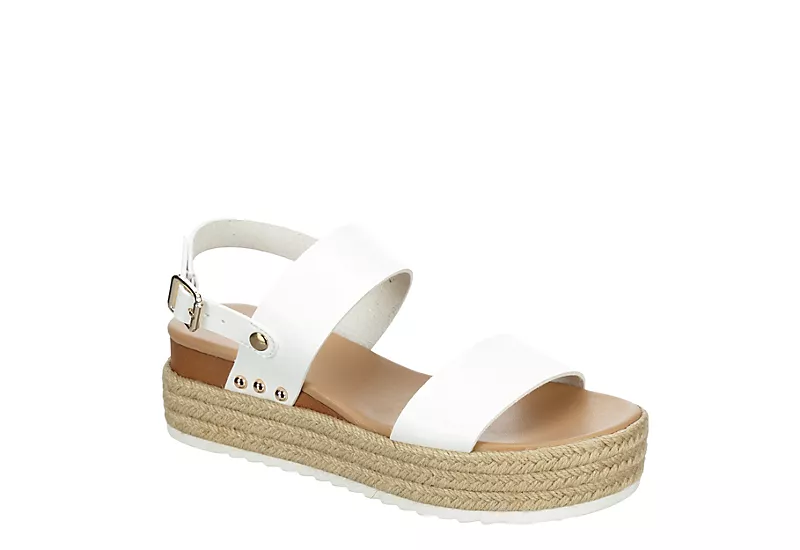 Xappeal Womens Amelia Wedge Sandal - White