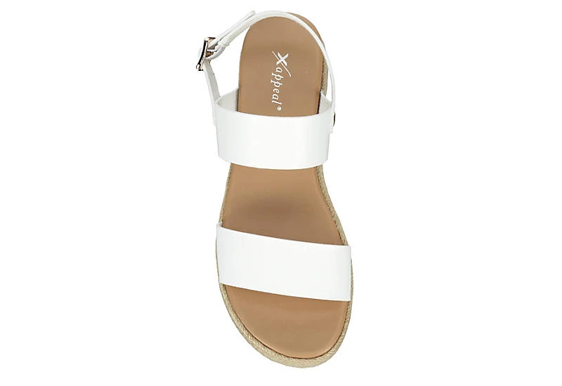 Xappeal Womens Amelia Wedge Sandal - White - Image 6