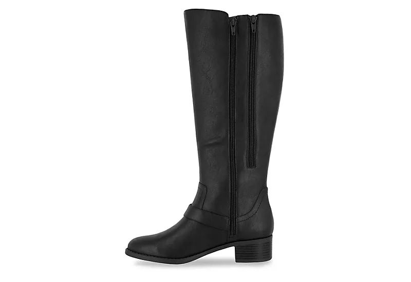 Easy Street Womens Jewel Wide Calf Tall Boot - Black - Image 4