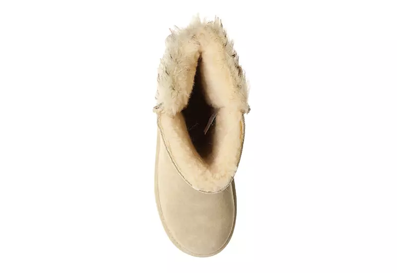 Bearpaw Womens Eloise Fur Boot - Off White - Image 6