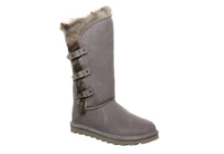 Bearpaw Womens Emery Fur Boot - Grey