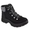 Skechers Womens Broadies Lace Up Boot - Black