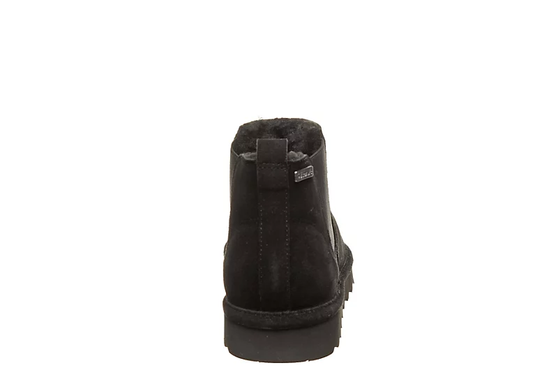 Bearpaw Womens Drew Short Fur Boot - Black - Image 4