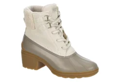 Sperry Womens Syren Gulf Heel Teddy Duck Boot - Taupe