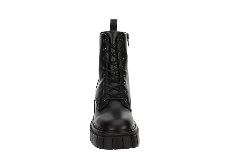 Madden Girl Womens Philly Lace Up Boot - Black - Image 3