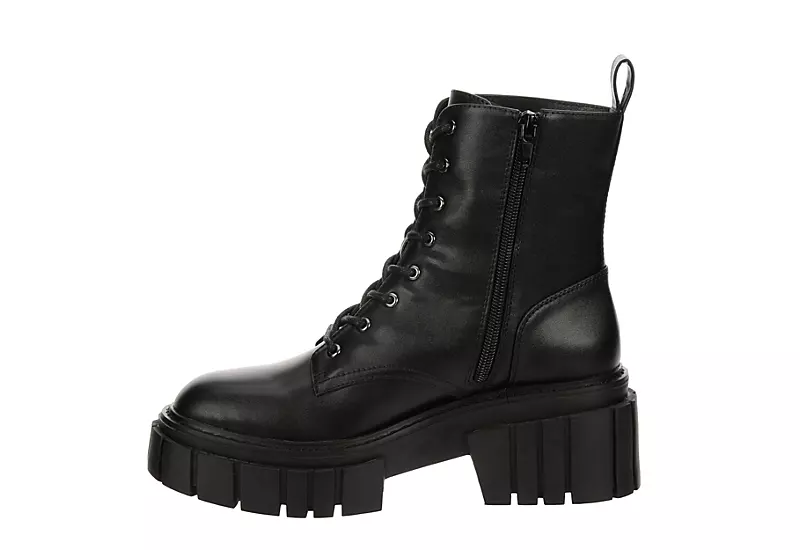 Madden Girl Womens Philly Lace Up Boot - Black - Image 4