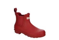 Hunter Boots Llc Womens Original Chelsea Rain Boot - Red