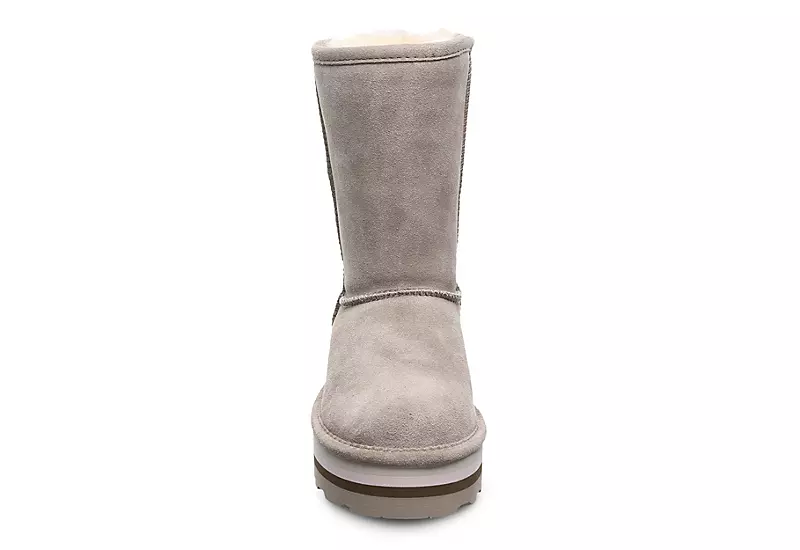 Bearpaw Womens Retro Elle Fur Boot - Stone - Image 3